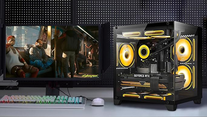 Amazon.com: HOENGAGER Panorama Gaming PC Desktop - AMD Ryzen